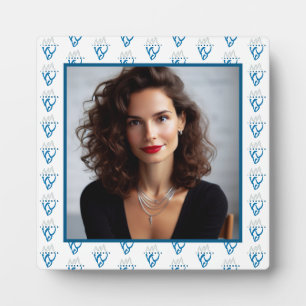 Personalized Photo Blue Iceberg Inspirational Plaque