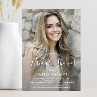 Personalized Photo Bridal Shower Invitation