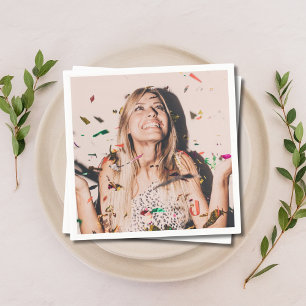 Personalized Photo Bridal Shower Napkins