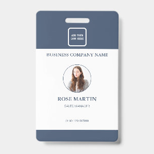 Personalized Photo Business Employee Staff ID Badge