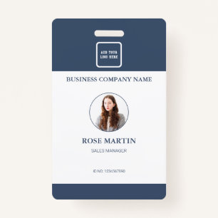Personalized Photo Business Employee Staff ID Badge