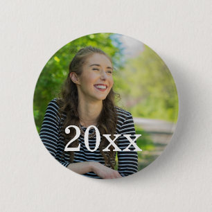 Personalized Photo Button with Year