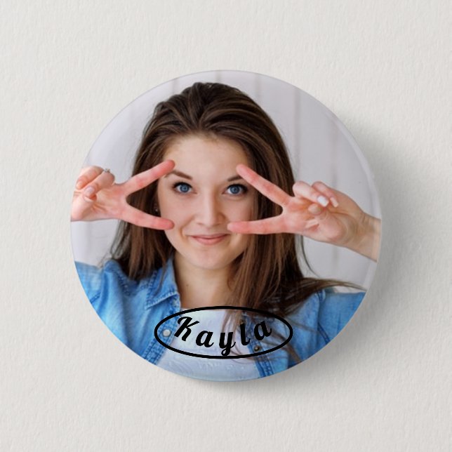 Personalized Photo Buttons (Front)