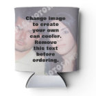 Personalized photo can cooler. Make your own!
