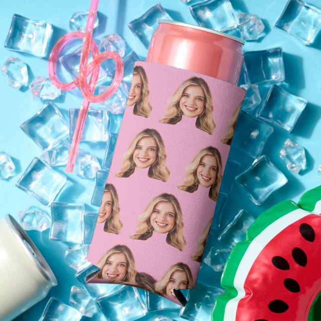 Personalized Photo Can Coolers, photo gifts, Funny Seltzer Can Cooler (In Situ Summer)
