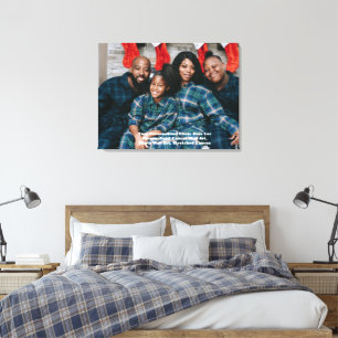 Personalized Photo Canvas, Christmas Photo Canvas Print