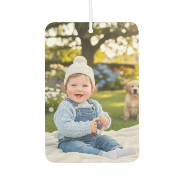 Personalized Photo Car Air Freshener (Front)