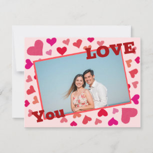Personalized Photo Card – Romantic Love card