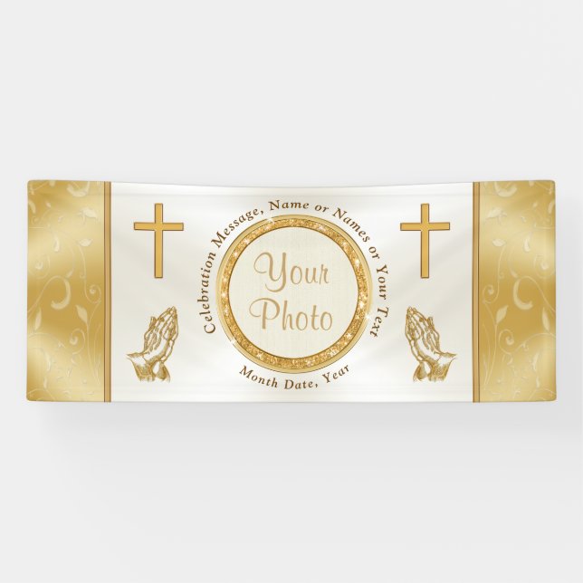 Personalized PHOTO, Christian Banner for Sale (Horizontal)