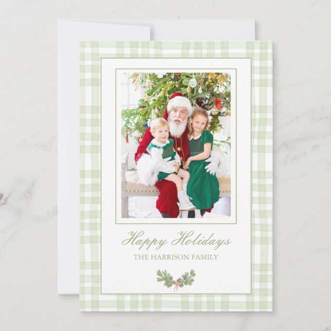 Personalized Photo Christmas Card (Front)