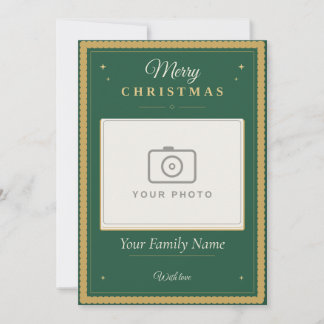 Personalized Photo Christmas Card for Family