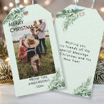 Personalized Photo Christmas gift tags<br><div class="desc">Merry Christmas/Merry Christmas,  photo,  gift day. Add your text / name and personalize your product quickly and easily.</div>