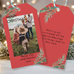 Personalized Photo Christmas gift tags<br><div class="desc">Merry Christmas/Merry Christmas,  photo,  gift day. Add your text / name and personalize your product quickly and easily.</div>