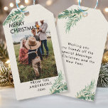 Personalized Photo Christmas gift tags<br><div class="desc">Merry Christmas/Merry Christmas,  photo,  gift day. Add your text / name and personalize your product quickly and easily.</div>