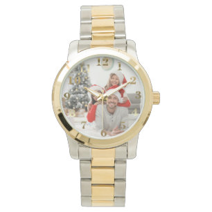 Personalized Photo Christmas Gift Wrist Watch 