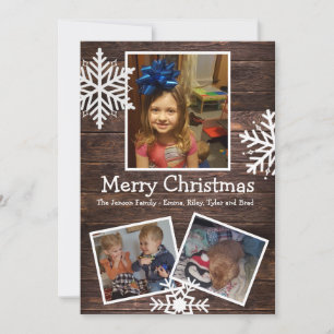 Personalized Photo Christmas Holiday Card