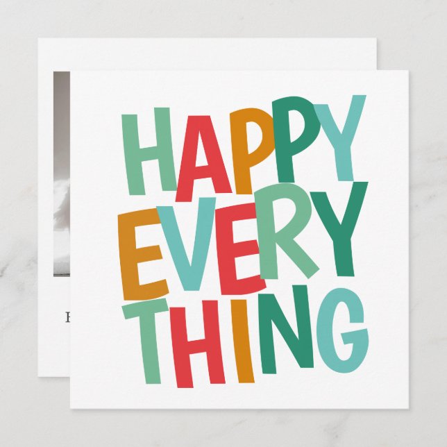 Personalized Photo Christmas Note Card (Front/Back)