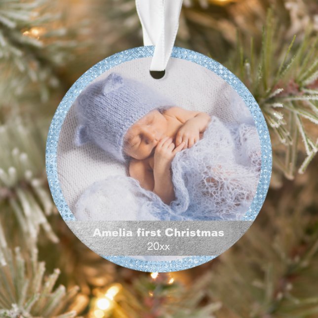 Personalized Photo Christmas Ornament Gift (Tree)