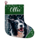 Personalized Photo Christmas Pet Stocking