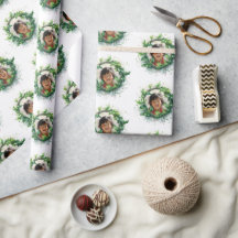 Personalized Photo Christmas Wreath