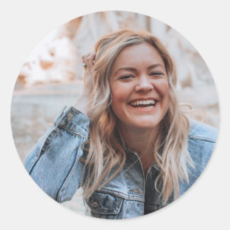 Personalized Photo Classic Round Sticker