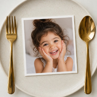 Personalized Photo Cocktail Napkins | Custom Party