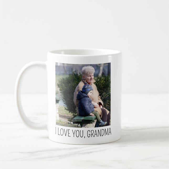 Personalized Photo Coffee Mug Birthday Gift, Custo (Left)