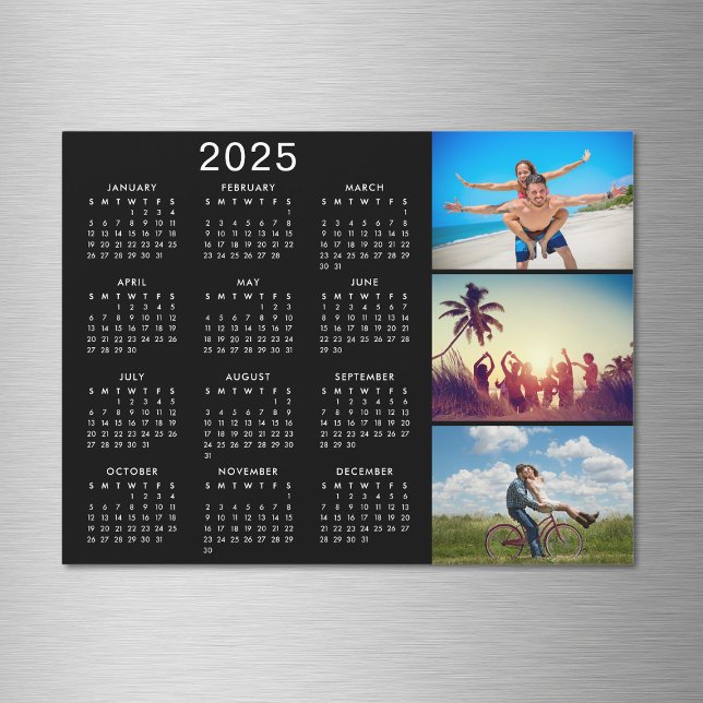Personalized Photo Collage 2025 Calendar Magnet (Creator Uploaded)