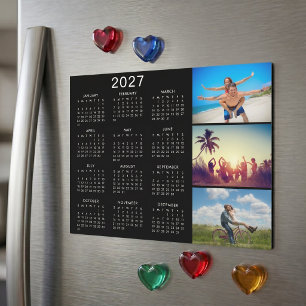 Personalized Photo Collage 2027 Calendar Magnet