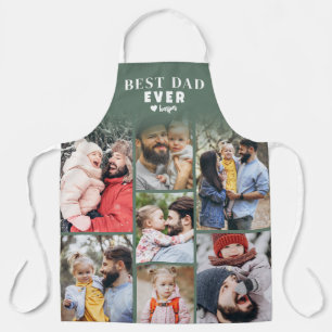 Personalized Photo Collage Best Dad Apron