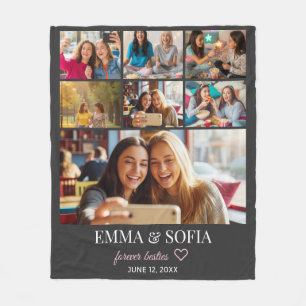 Personalized Photo Collage Birthday Throw Blanket