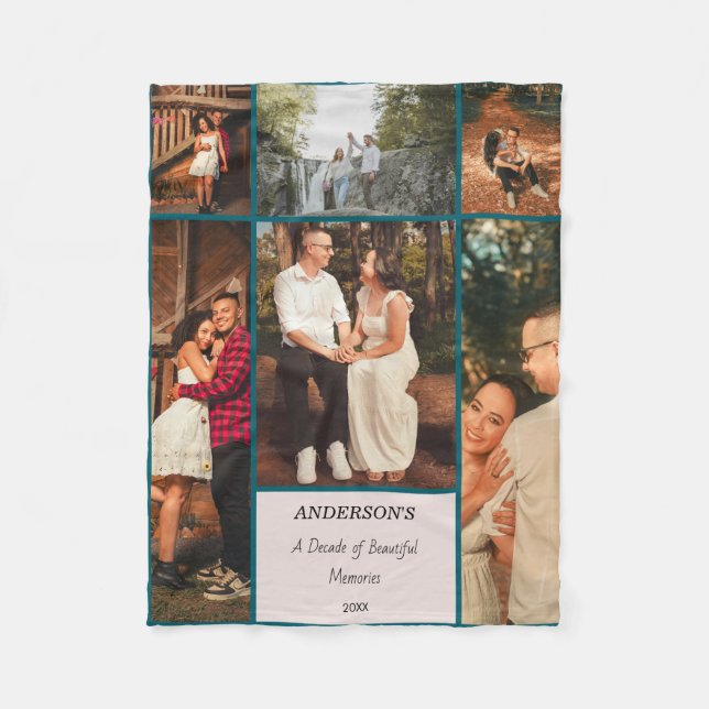 Personalized Photo Collage Blanket (Front)