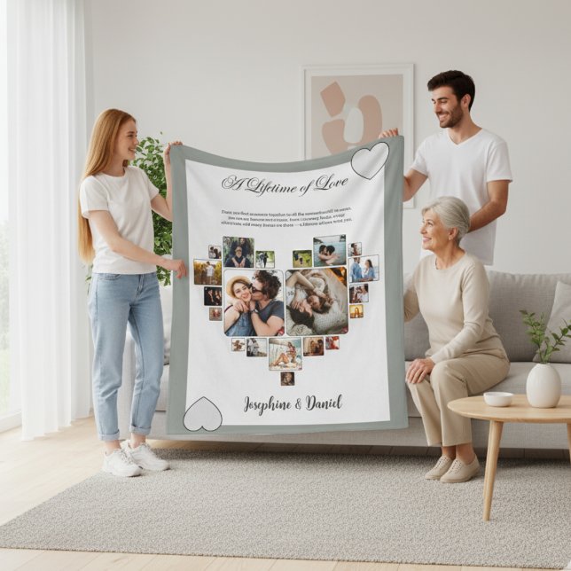Personalized Photo Collage Blanket Anniversary (Creator Uploaded)