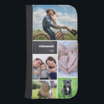Personalized Photo Collage #blessed chalkboard Samsung S4 Wallet Case<br><div class="desc">Protect your phone and choose your most beloved photos to cover this wallet phone case. Easily customize the images,  text,  and initials.</div>