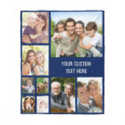 Personalized Photo Collage Blue