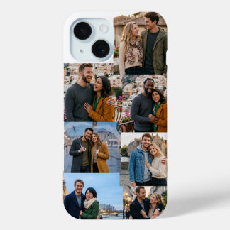 Personalized Photo Collage Custom 6 Photo Phone Ca iPhone 15 Case