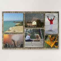 Personalized Photo Collage Custom Jigsaw Puzzle