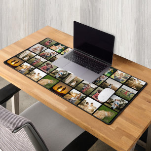 Personalized Photo Collage Desk Mat