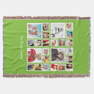 Personalized Photo Collage DIY Throw Blanket