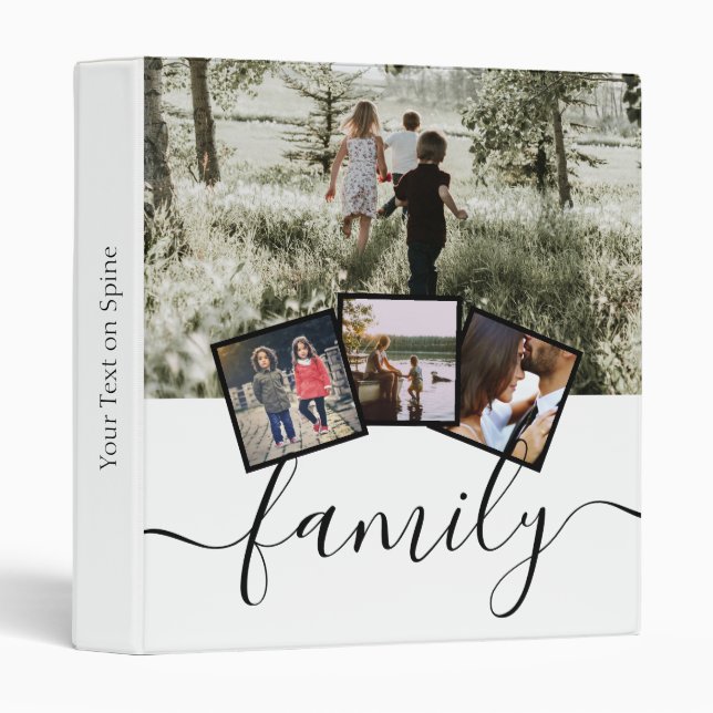 Personalized Photo Collage Family Binder (Front/Spine)