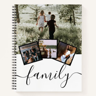 Personalized Photo Collage Family Notebook