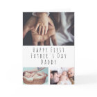 Personalized Photo Collage First Father's Day Card