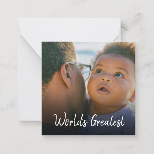 Personalized Photo Collage First Father's Day Card (Front)