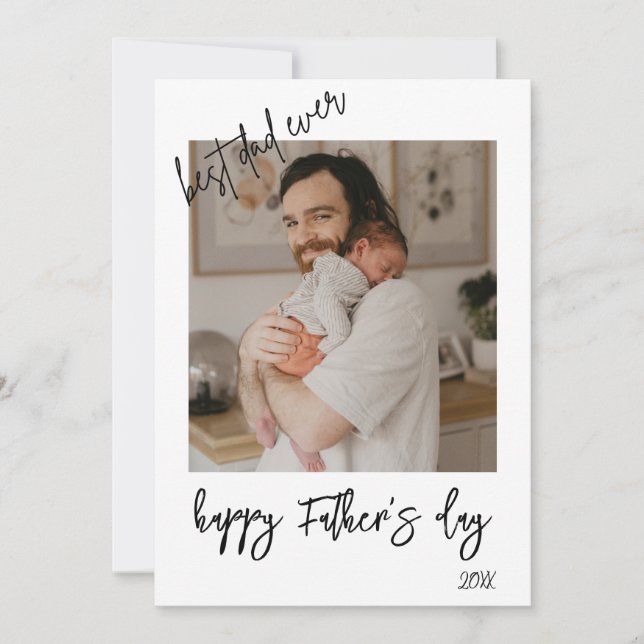 Personalized Photo Collage First Father's Day Invitation (Front)