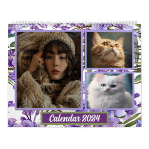 Personalized Photo Collage For Pet and Cat lovers  Calendar