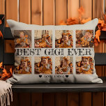 Personalized Photo Collage Gift Best Gigi Ever Accent Pillow<br><div class="desc">Introducing our "Personalized Photo Collage Best Gigi Ever Accent Pillow, " a special and heartwarming addition to your home decor. This 12" x 16" pillow is designed with the "Best Gigi Ever" in mind, featuring eight dedicated slots to hold your favourite pictures of the grandkids. Crafted from high-quality spun polyester,...</div>