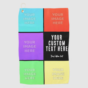 Personalized Photo Collage  Golf Towel