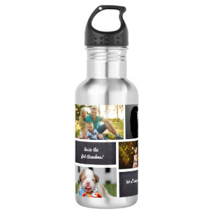 Personalized, Photo Collage Grandma 532 Ml Water Bottle