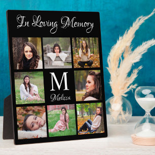 Personalized Photo Collage In Loving Memory Plaque
