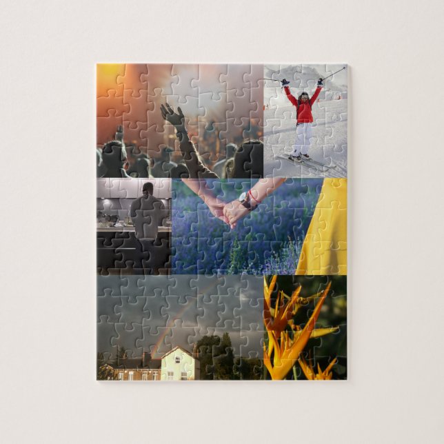 Personalized Photo Collage Jigsaw Puzzle  (Vertical)